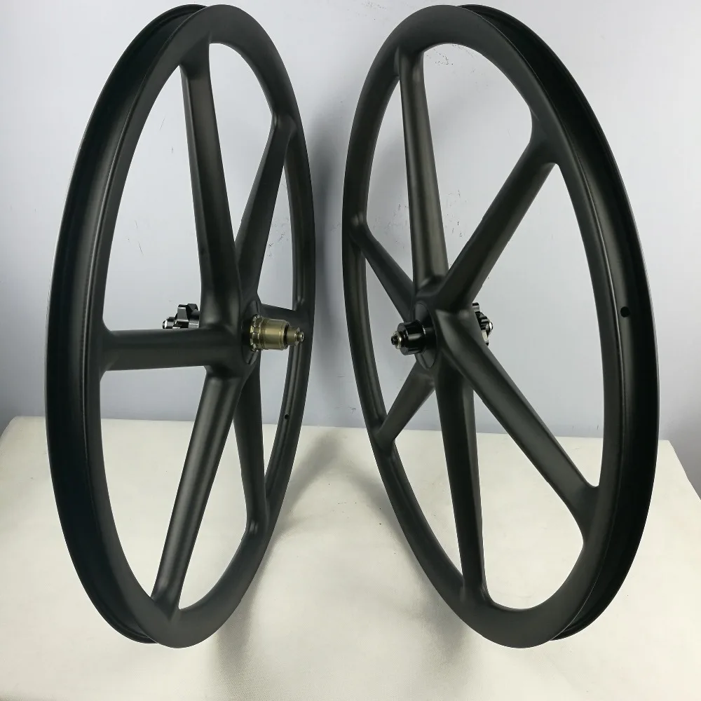 Top 29er carbon 3k/UD/3K twill weave 6 spoke wheel mountain bike six spoke wheelset 27.5 inch MTB bicycle part 26er 650B boost wheel 0