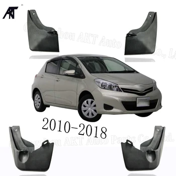 

Black Front &Rear Mud Fender Flaps Splash Guard Mudflaps Mudguard Cover Trim For Toyota VITZ 2010-2018 Mud Flap