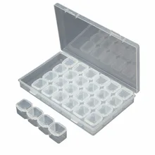 2017 Embroidery Box 28 Slots Diamond Painting 11*17CM Accessory Useful Storage Boxes Case CrossStitch Tools