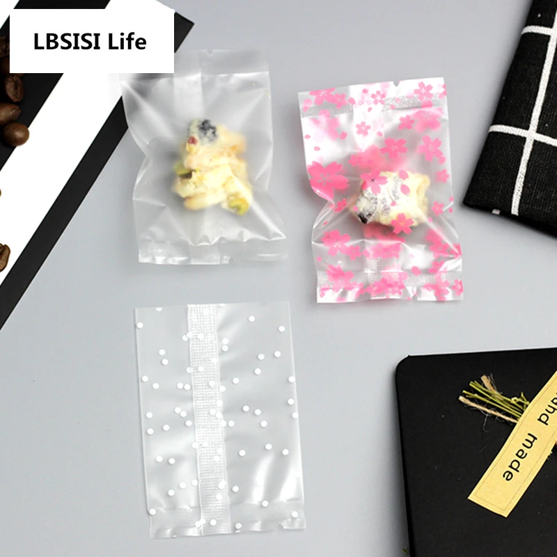 LBSISI Life 100 шт матовые плоские Упаковочные пакеты машина горячая печать DIY Dot
