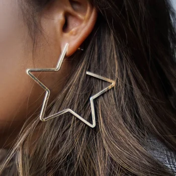 Star Hoop Earrings