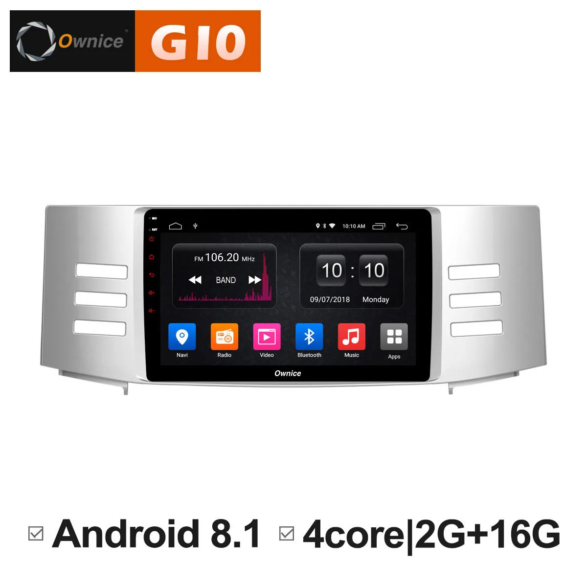 Best Android 8.1 car radio player GPS Navigation Intelligent System Multimedia for Toyota Reiz Mark X 2005 2006 2007 2008 2009 DVD PC 0