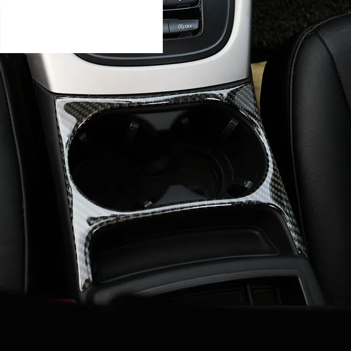 font b Car b font styling water cup holder frame cover trim strips Carbon Fiber