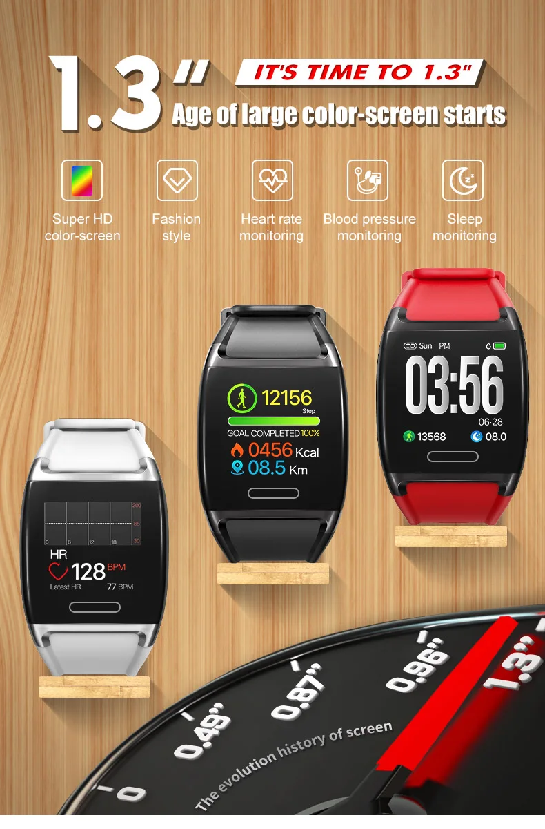 2019 V2 Smart Bracelet IP67 Waterproof Pedometer Fitness Tracker Heart Rate Blood Pressure Watch Band Activity Tracker Wristband (1)