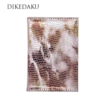 

DIKEDAKU New Lizard Women Passport Cover Travel Case for Passport Protector Lady Girls Leather Passport Holder Funda Pasaporte