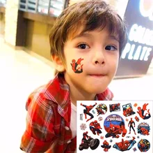 Amazing Spidey Child Love Temporary Body Art Toys, Flash Tattoo Sticker 17*10cm, Birthday Xmas Baby Shower Party Gift