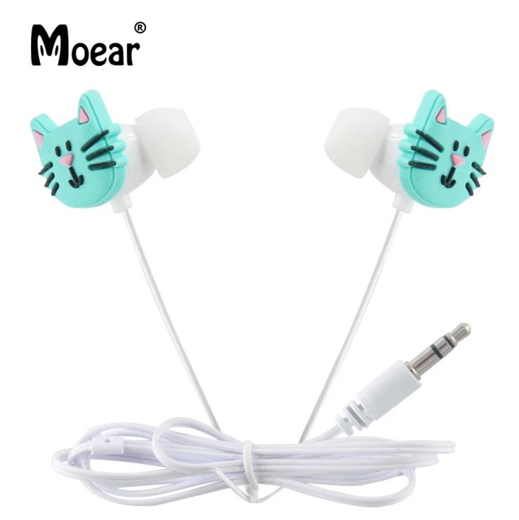 Проводные наушники Moear In Ear 3 5 мм с милым мультяшным котом|Наушники и гарнитуры| |