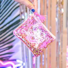 L'OMBRE гелевые Сумки Кошельки для монет милые клатчи сумки ПВХ прозрачный пакет сумки маленькие кошельки ключи-карты маленькие вещи