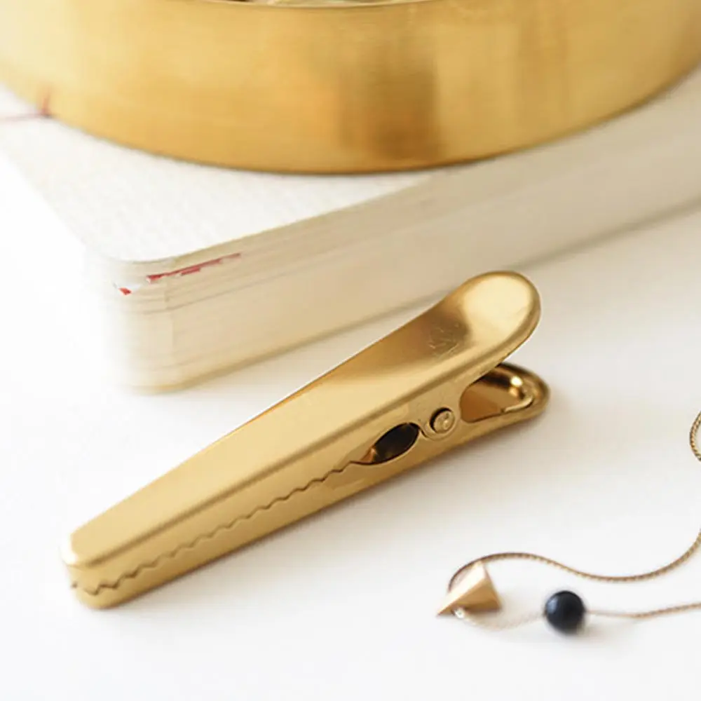 Brass Clipboard Clip Diary Holder brass clip fastener file Metal Paper Clips Binder Photo Message Ticket File Office School