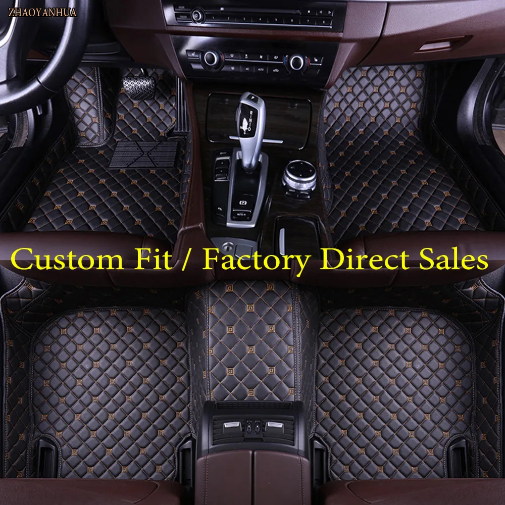 

ZHAOYANHUA Car floor mats for BMW 3/4/6/7 Series GT M3 X1 X3 X4 X5 X6 Z4 5D car-styling all weather carpet floor liner