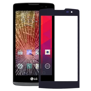 

H New for LG Leon / H340 Front Screen Outer Glass Lens Replacement repair parts (Black)
