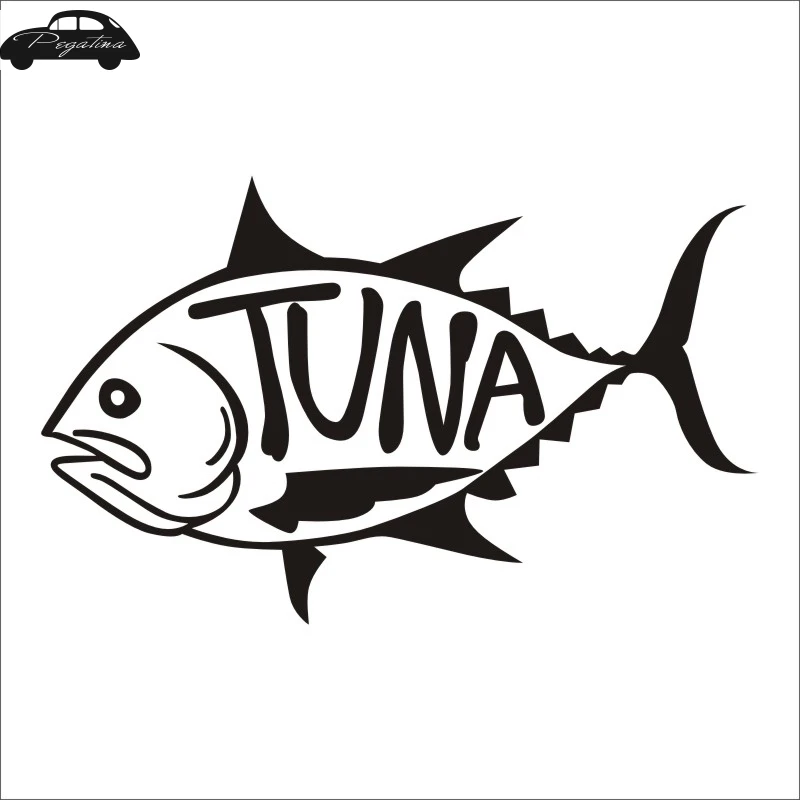 Pegatina Tuna Fish Thunnus Thynnus Car Decal Calamar Posters Boat Decals Decor Mural Wall Sticker Angling Hooks Shop Vinyl