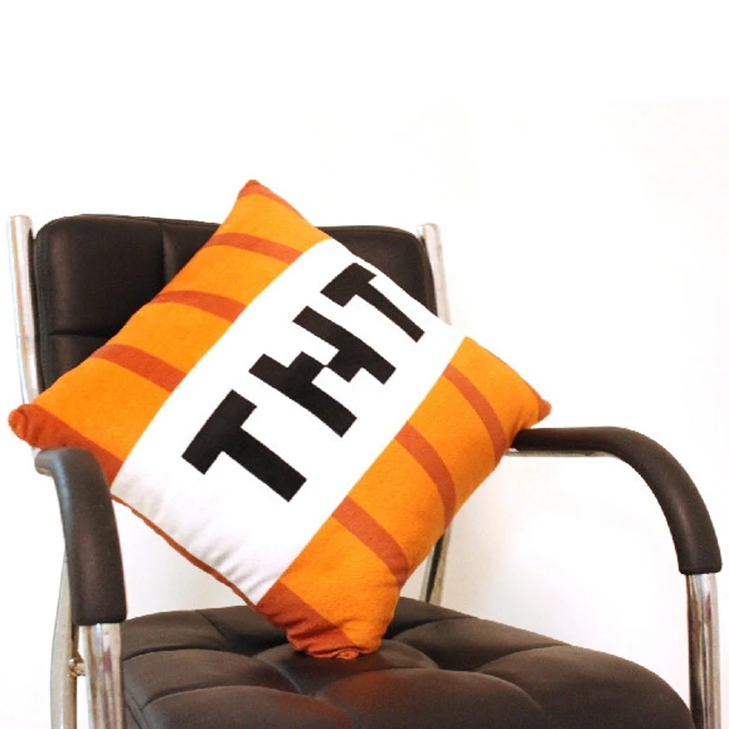 

40cm Minecraft TNT Plush Toys Plush Pillow Cushion Soft Stuffed Toys Cartoon Game Toy Brinquedos for Kids Children Xmas Gifts