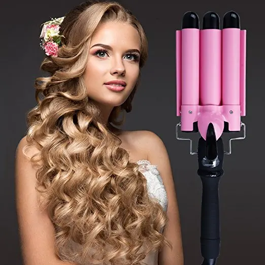 

UKLISS Hair Curling Iron Fast Heating Electric Hair Curler Thermoregulator Wand curler roller Triple hair waver Styling Tool