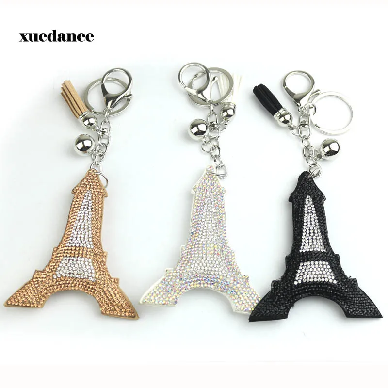 

Eiffel Tower Keychain for Keys Souvenirs, Paris Tour Eiffel Rhinestone Key Chain Key Ring Decoration Key Holder