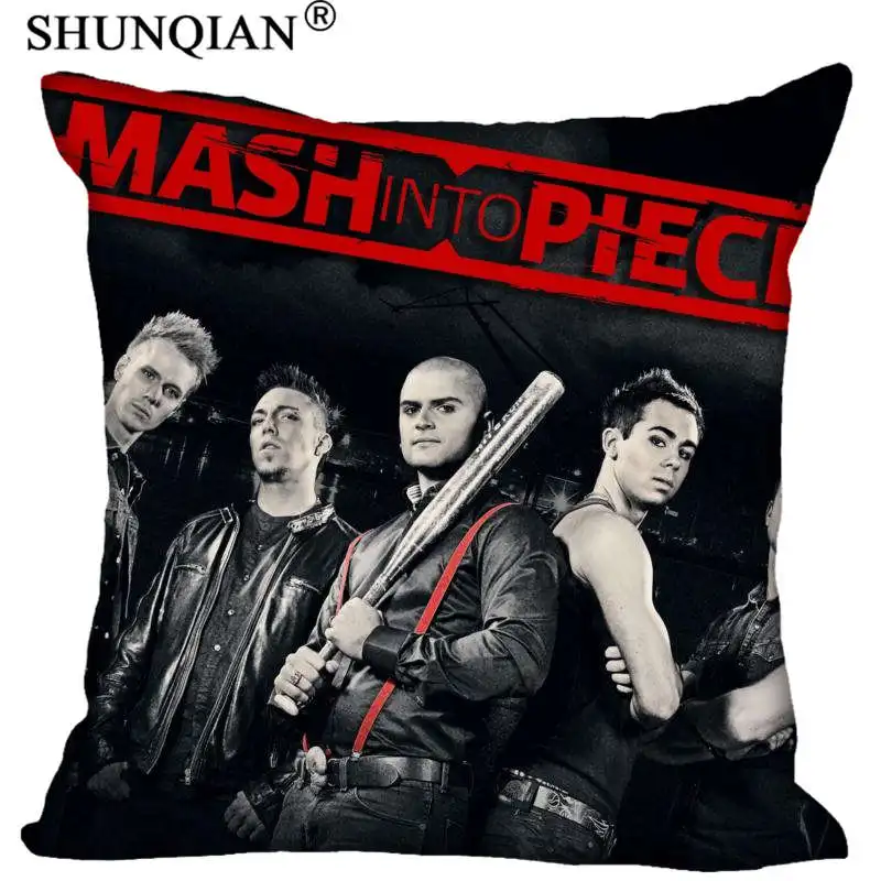 

New Arrival smash into pieces Square Pillowcases zipper Custom Pillow Case More Size Custom your image gift