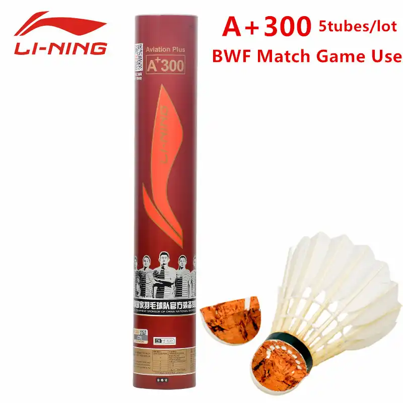 105Pcs=7tubes Li Ning Brand A+60 Badminton Shuttlecock Goose Feather