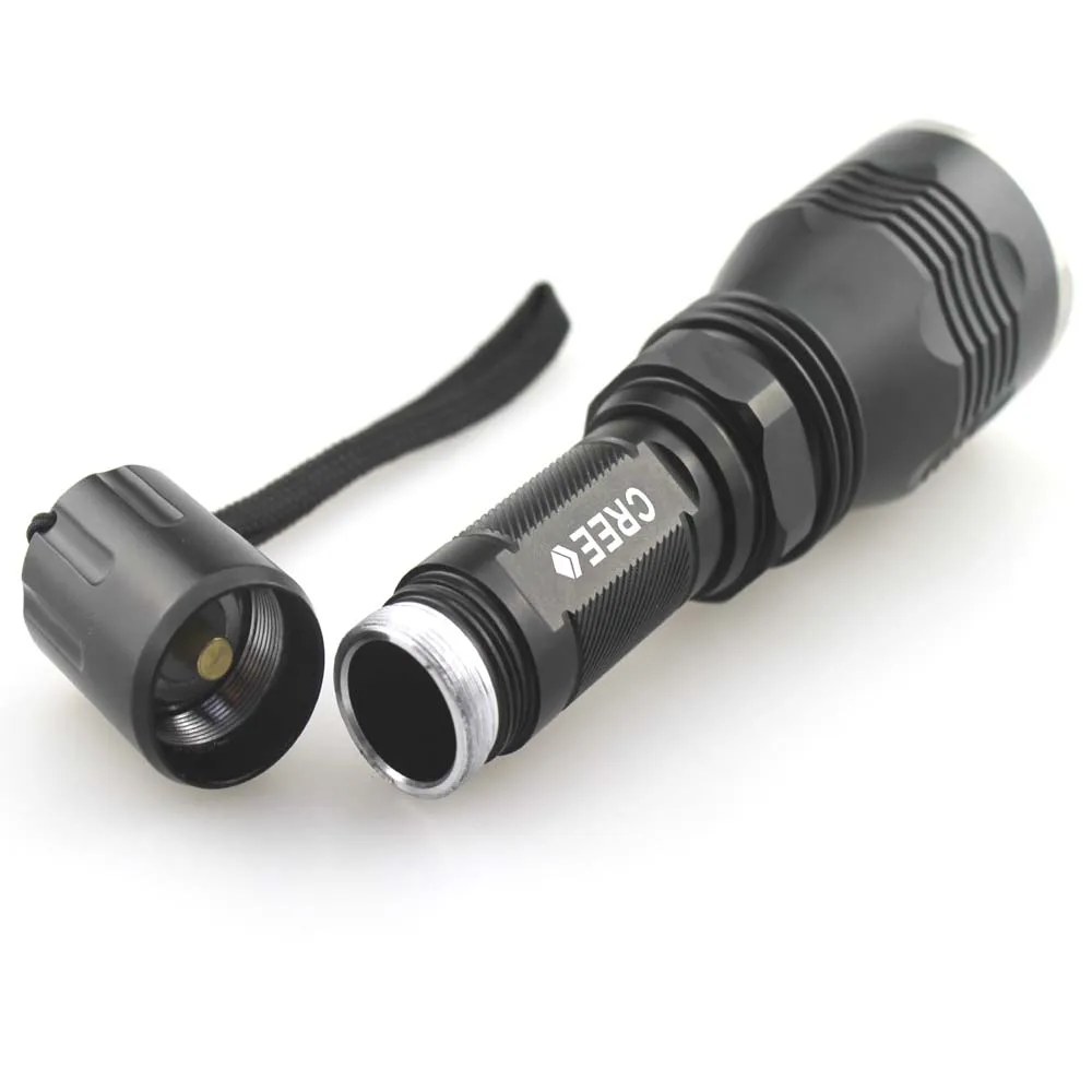 UniqueFire HS-802 CREE XM-L2 U2 1400lm 1-режим Светодиодный фонарик+ удлинитель трубки(1x18650/2x18650