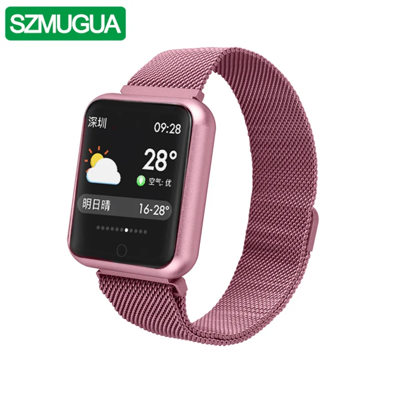 

SZMUGUA Smart Sports Watch IP68 Waterproof Fitness Activity Tracker Heart Rate Monitor Blood Pressure Smart Bracelet