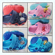 2016 Kids 3D Giraffe Shark Mermaid Bowknot Cartoon Sandals Slippers Boys Girls Garden EVA Clogs Shoes