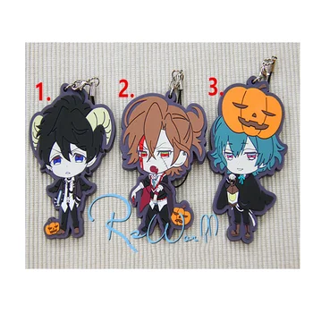 

1pcs Anime Keychain Diabolik Lovers Halloween Ver. Mukami Yuma Mukami ruki Keyring kulcstarto Keychain Phone Strape Pendant