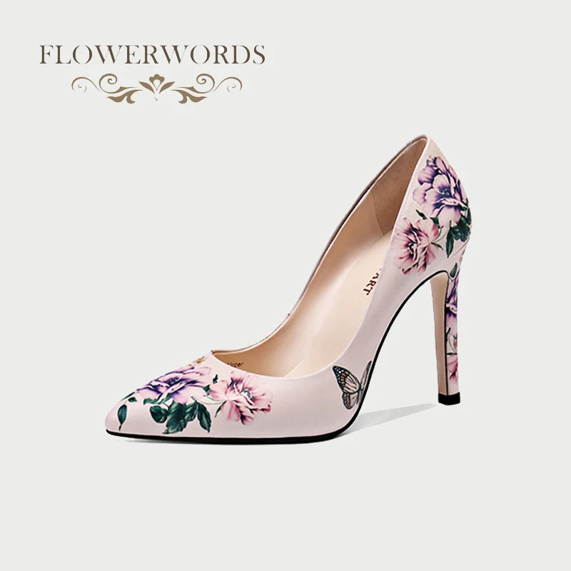 

heels women shoes high heels printing leather shoes women pumps lady shoes woman shoes sexy wedding shoes chaussure