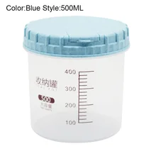 300/500/700/1100/1800 мл platstic прозрачный банка для хранения еды круглый запаянный бак Крупы контейнеры Caddy Лидер продаж