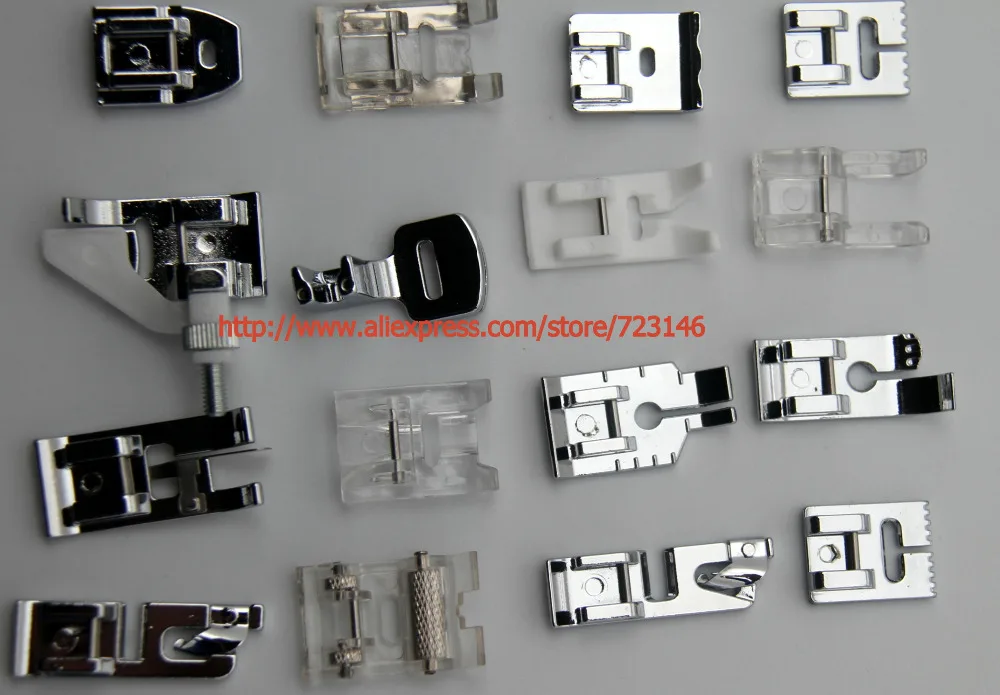 16PCS Multifunctional kit Presser Foot Feet Domestic Sewing Machine Part Accessories for BERNINA Artista,Activa,Aurora,Virtuosa