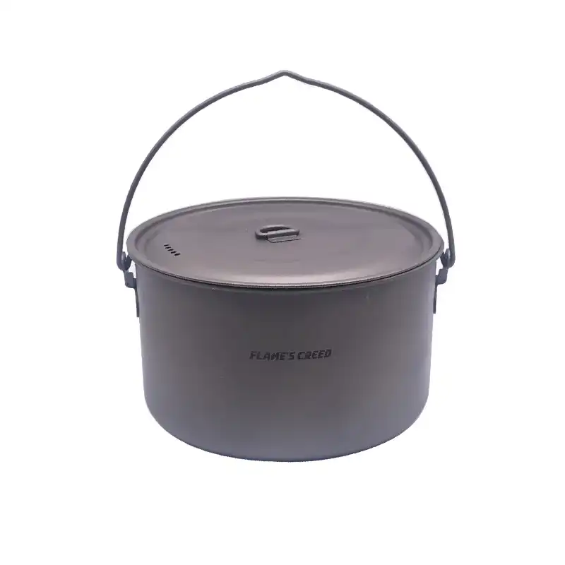 Flame S 信条超軽量チタンパン屋外キャンプチタンボウルセット折りたたみハンドル調理器具 屋外用食器 Aliexpress