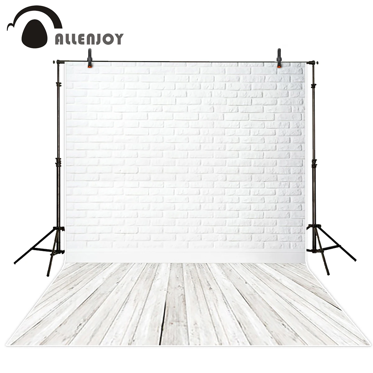 Allenjoy wall paper Photo background white painted closed brick wall closed wooden floor Background for photo
