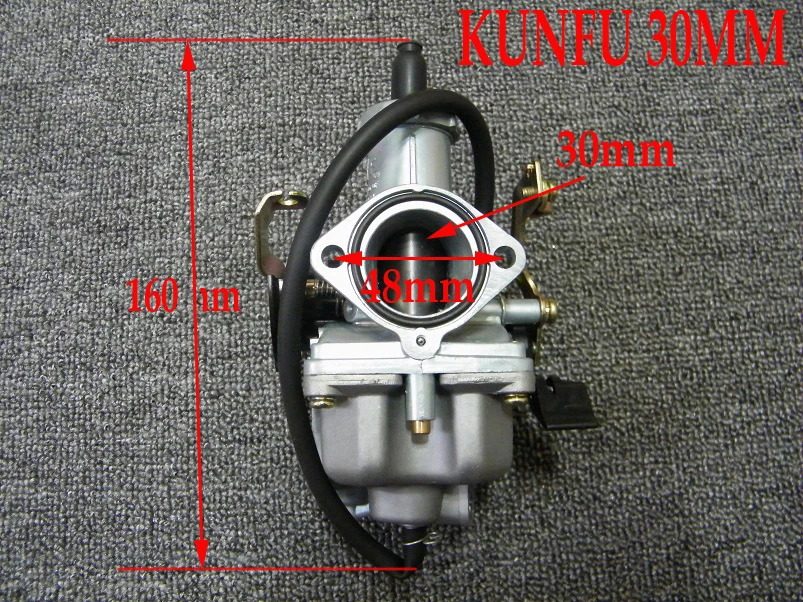 

Kunfu Carburetor 30MM With Accelerating Pump 250cc motorcycle 42MM Air Filter ATV QUAD Bike dirt Buggy