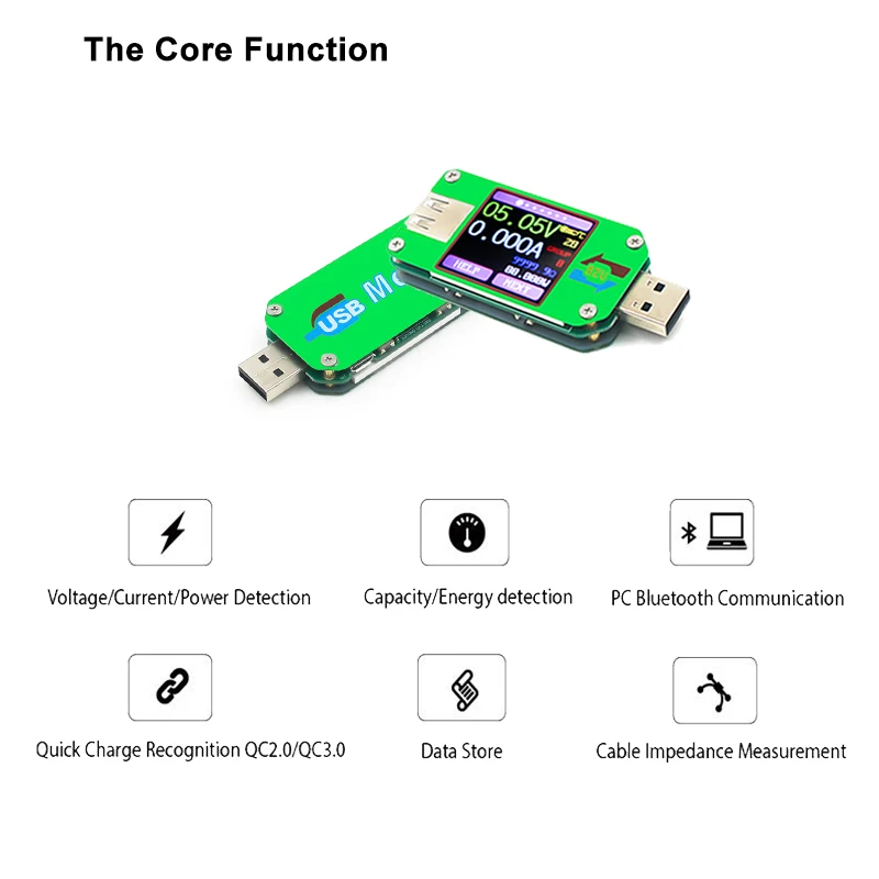 USB тестер Bluetooth компьютер онлайн DC Вольт Ампер Измеритель Напряжения тока Емкость монитор qc2.0 быстрое зарядное устройство банк питания детектор