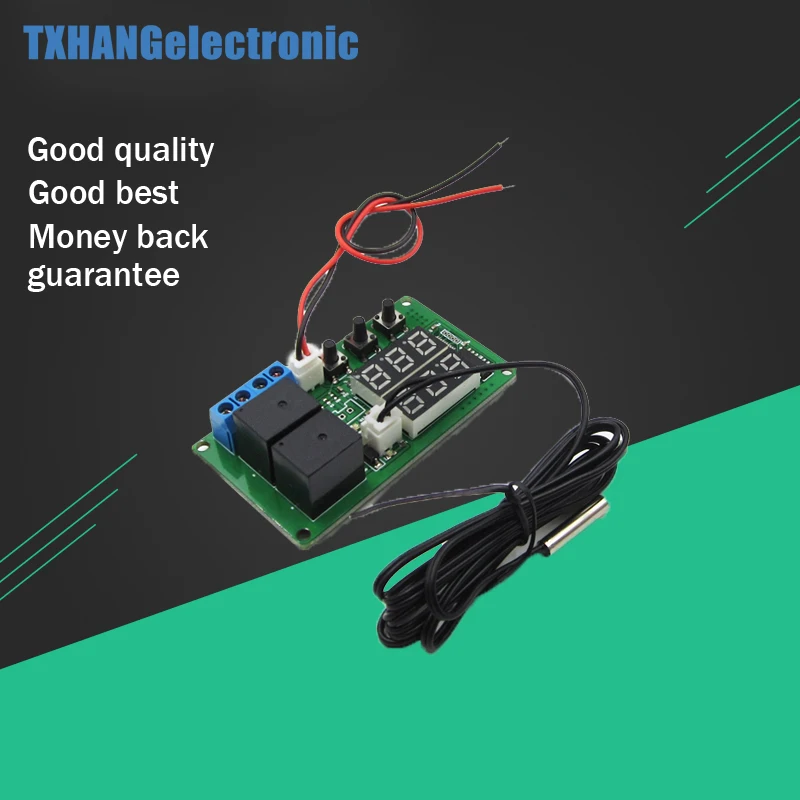 

12V Digital Dual Relay Alarm Thermometer Temperature Controller Air Regulator
