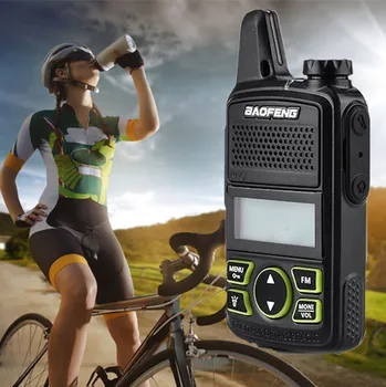 

2pcs Ptt Baofeng BF-T1 Portable Earphone Walkie Talkie Set With Handheld Hotel Civilian Radio Comunicacion Ham HF Transceiver
