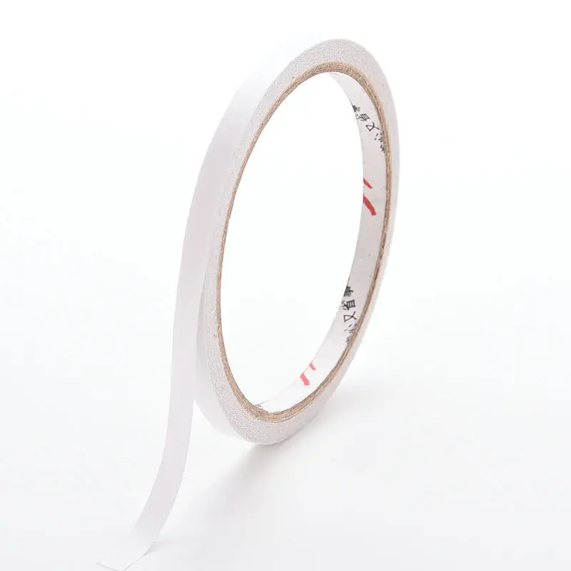 

1 Roll White Strong Adhesive Clear Double Sided Tape No Trace for Phone LCD Screen 6mm x 10m
