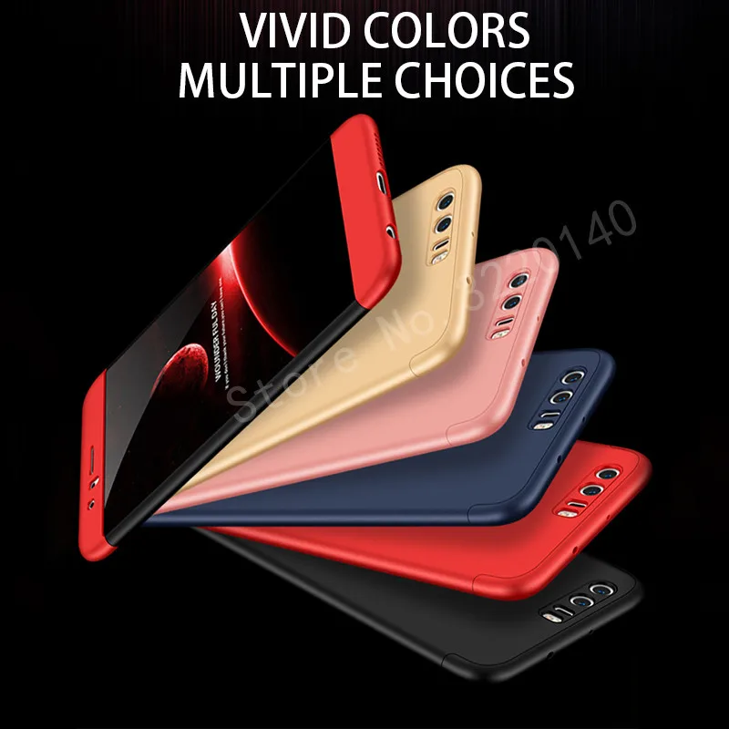 Full Body Armor Hard Back Phone Cover Case For Huawei P9 P10 P10 Plus Case For p8 lite 2017 Shockproof Shell For honor 9 8 lite2