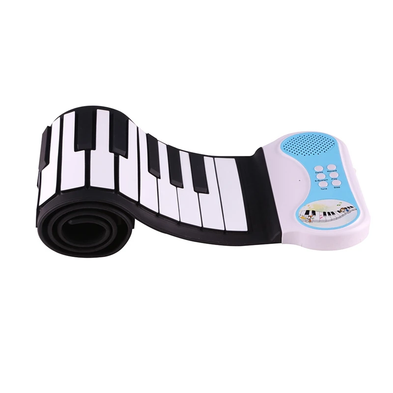 

Professional 49 Keys Silicon Flexible Hand Roll Up Piano Portable Electronic Keyboard Organ Musical Instrument Gift for Childr