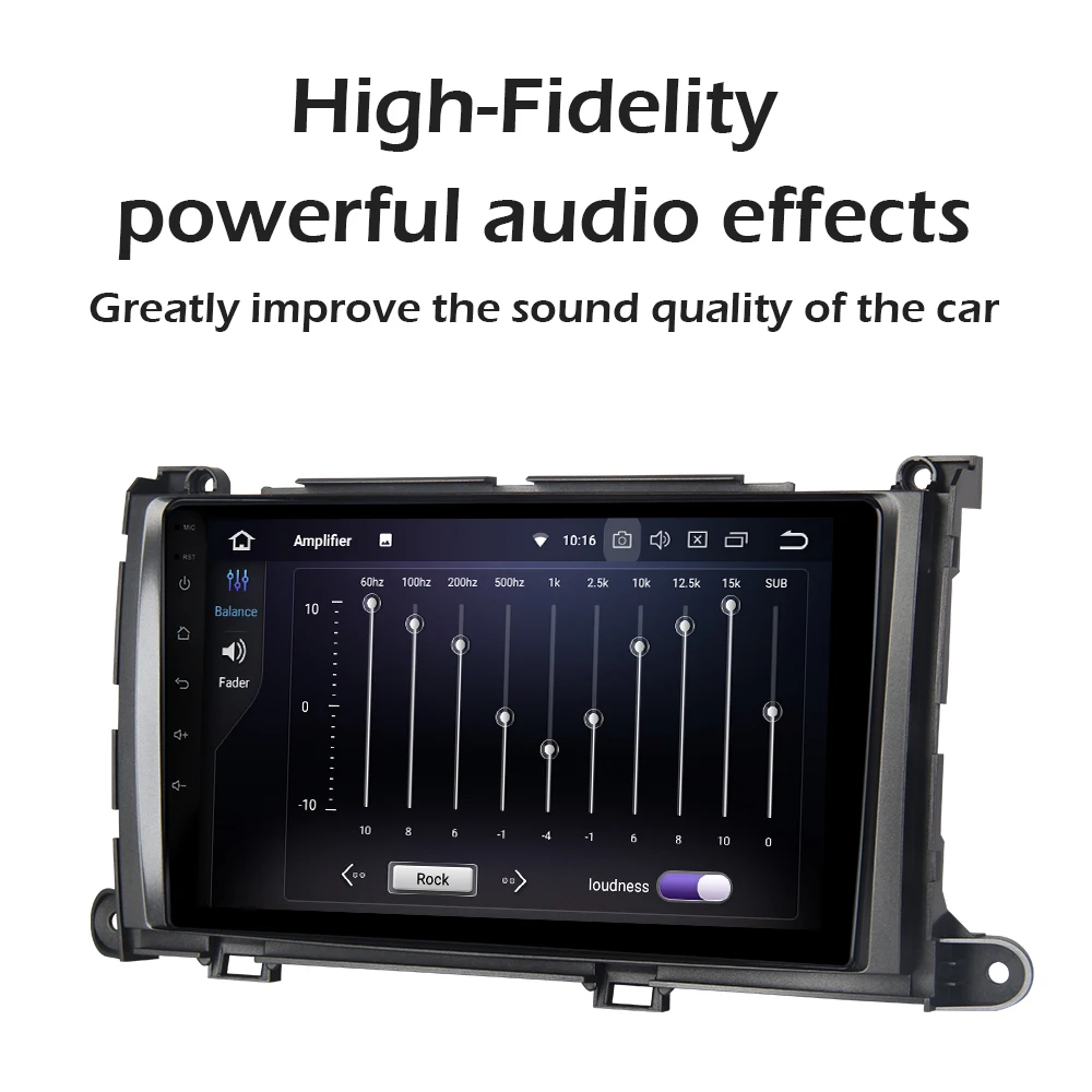 Cheap 9" IPS Touch Screen Car Multimedia Player System for Toyota Sienna XL30 2010 2011 2012 2013 2014 with Android 9.0 GPS Navigator 3