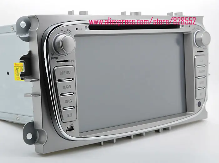 Best free shinpping Android 6.0 Quad-core 2GB Car DVD Player  For Silver Ford Focus Mondeo Kuga S-max C-max With 3G/wifi USB GPS BT 3