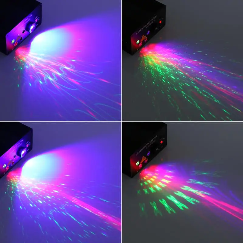 

New 80 Patterns RGB Mini Laser Projector Light DJ Disco Party Music Laser Stage Lighting Effect With LED Blue Xmas Lights EU
