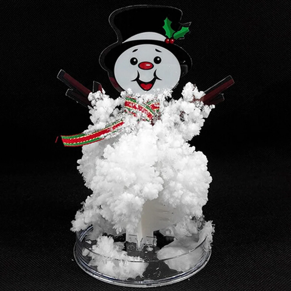 

2019 165mm H DIY White Magic Growing Paper Snowman Tree Artificial Magical Grow Trees Arvore Magica Science Kids Christmas Toys