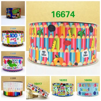 

Free shipping 2017 new arrival 50yards cartoon flowers printed grosgrain ribbons 16674