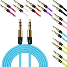 NEW 3.5mm Auxiliary Cable Audio Cable Male To Male Flat Aux Cable 1M Phone To Connect With Audio Device For Phone PC trimble 32960 cable connect r8 5700 to tsc2 and tsce controller