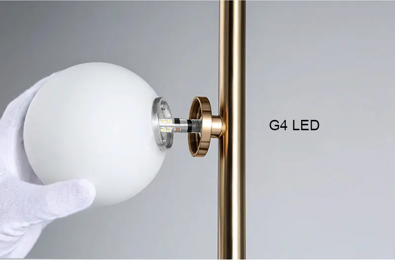 Modern LED Living Room Standing Lamp Nordic Simple Glass Ball Floor Lamp Home Deco Lighting Fixtures Bedside Lamps (6)