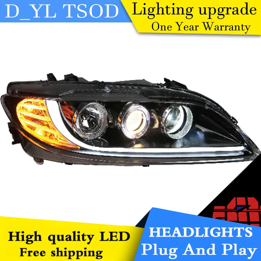 Car Styling For Mazda 6 headlights 2003 2013 Mazda 6 led headlight Head
