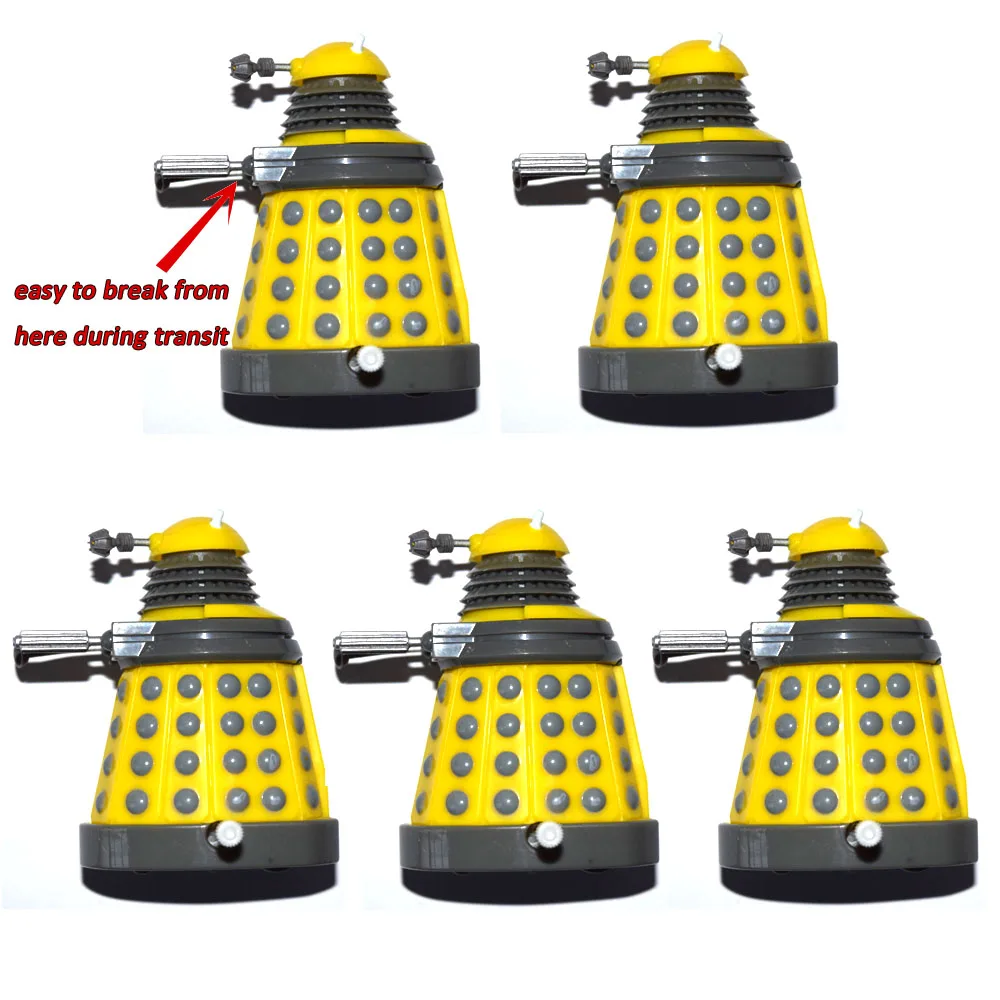 Лот из 5 Dr. Doctor Who Yellow Wind Up Dalek 3 &quotМини свободная фигурка | Игрушки и хобби