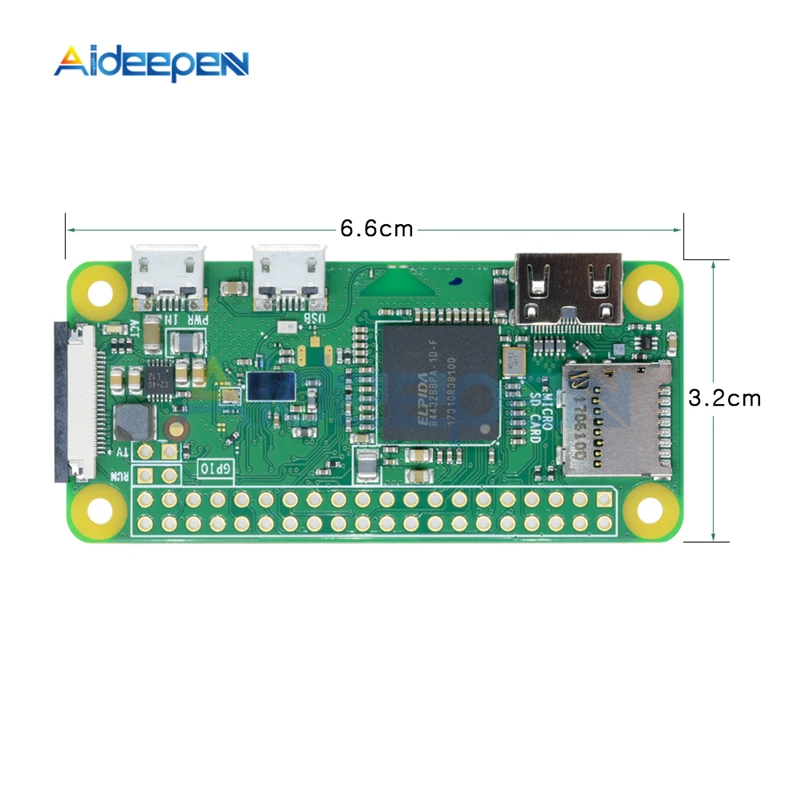 

For Raspberry Pi Zero W V1.3 1GHz 512MB with Integrated Wireless WiFi & Bluetooth Module + Dual Micro USB Port Expansion Board