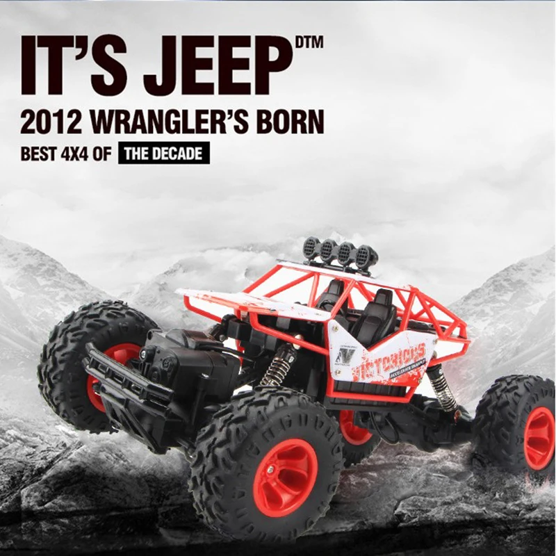 

High Speed Racing Car 2.4G 4CH Off-road Vehicle 4x4 Driving Rock Crawlers Car Double Motor Climbing Remote Control Electric Car