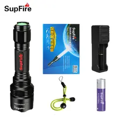 Supfire X8 светодио дный фонарик велосипедов света для Alonefire Torch Light CREE T6 полиции тактический велосипед фонарик для Sofirn Fenix S093