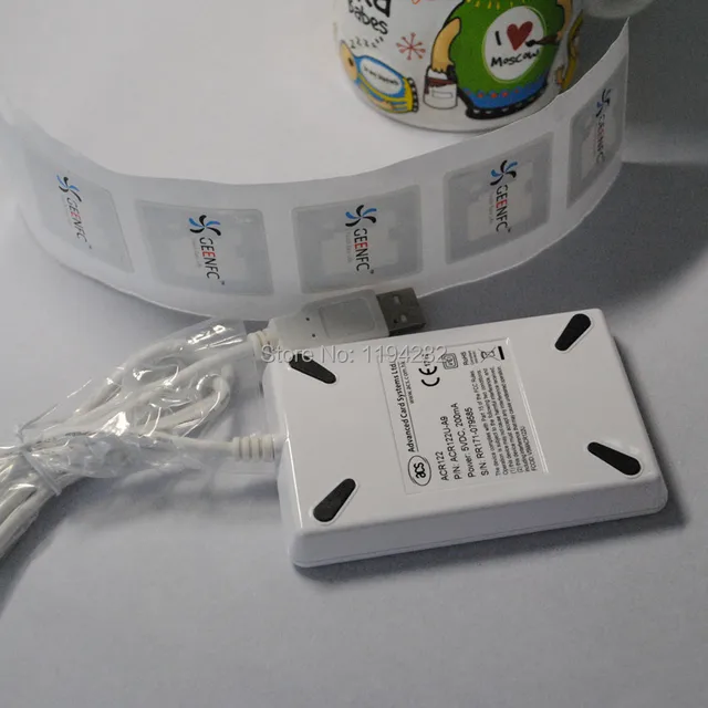 Acr122u nfc reader writer USB interface + 5 pcs ultralight nfc tag + free SDK